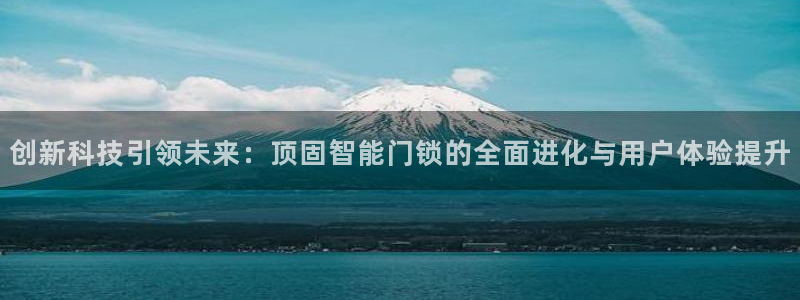 开丰娱乐新登录平台：创新科技引领未来：顶固智能门锁的全面进化