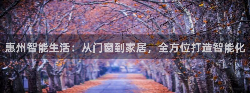 开丰娱乐联系q徽22212：惠州智能生活：从门窗到家居，全方