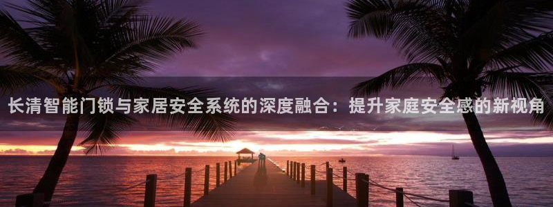 开丰娱乐日：长清智能门锁与家居安全系统的深度融合：提升家庭安
