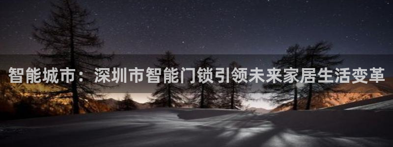 开丰娱乐靠谱吗：智能城市：深圳市智能门锁引领未来家居生活变革