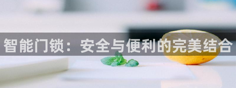开丰娱乐注册登录：智能门锁：安全与便利的完美结合
