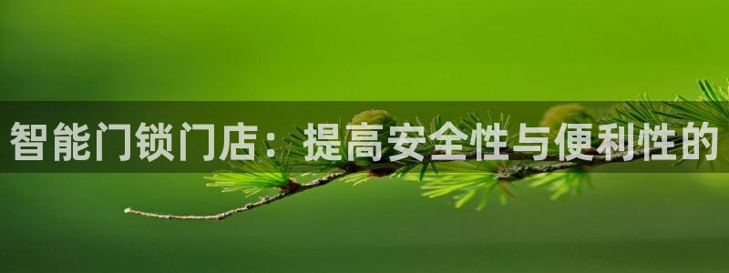 开丰娱乐注册：智能门锁门店：提高安全性与便利性的