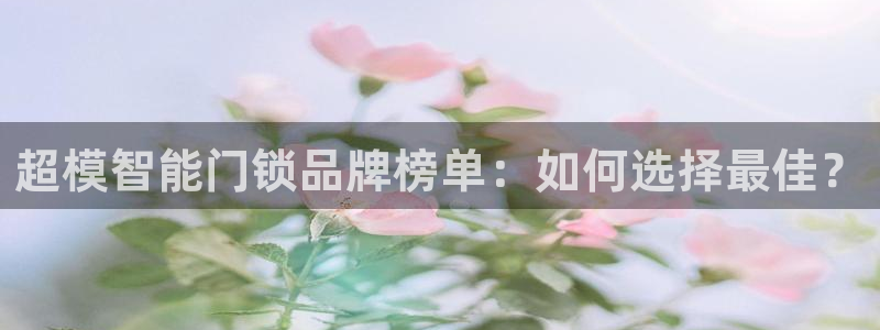 开丰娱乐月：超模智能门锁品牌榜单：如何选择最佳？