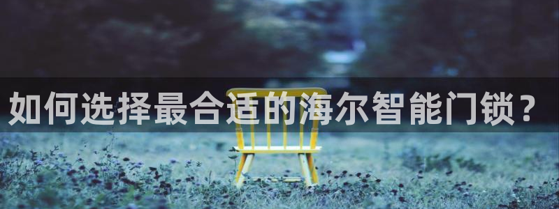 开丰娱乐予 7O935：如何选择最合适的海尔智能门锁？