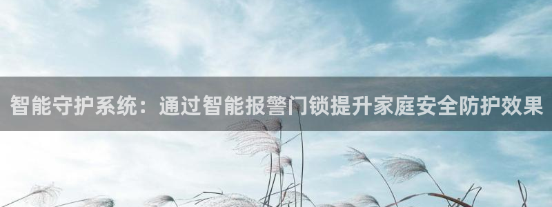开丰娱乐地址查询：智能守护系统：通过智能报警门锁提升家庭安全